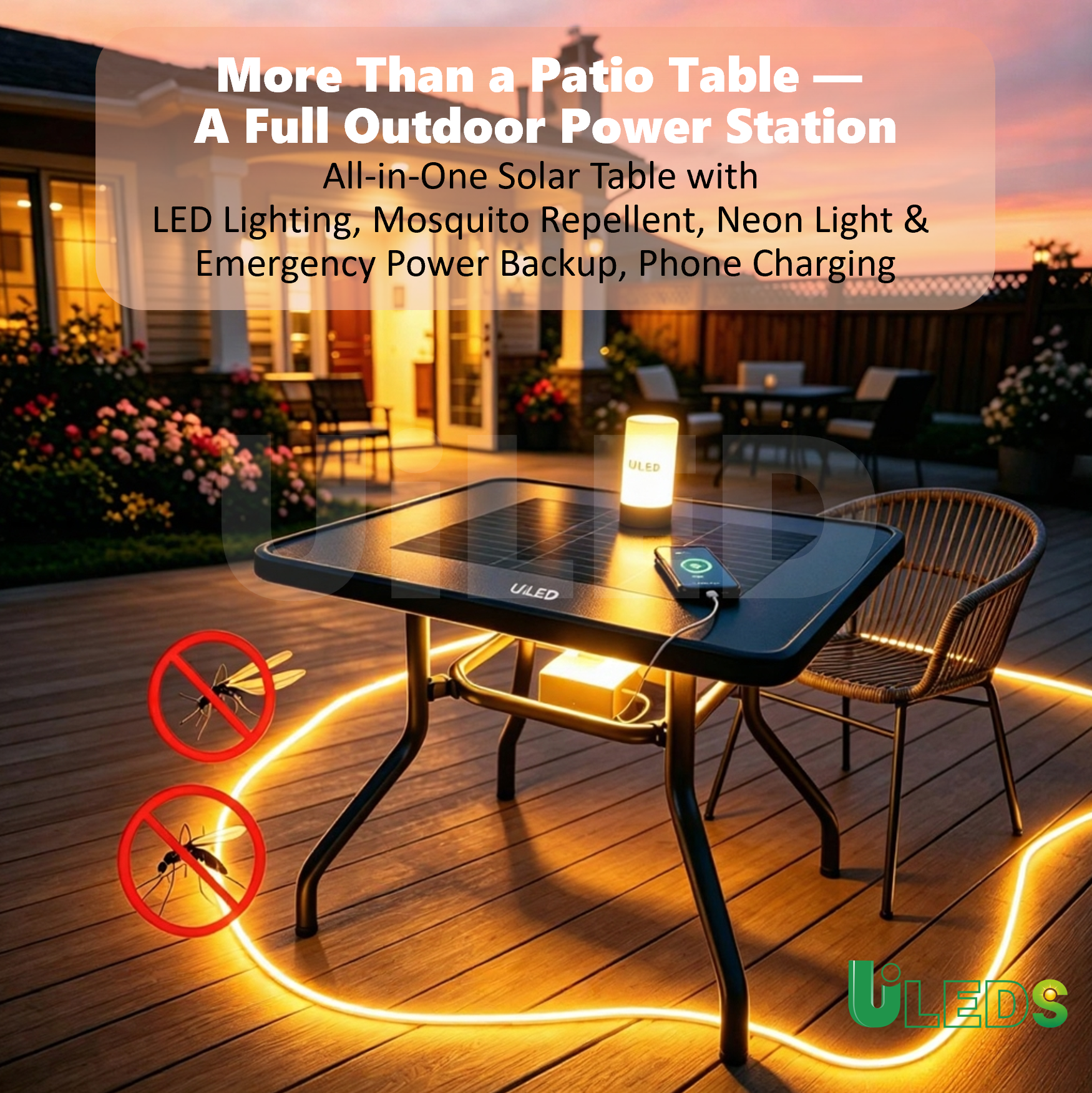 Multi-functional Solar Table